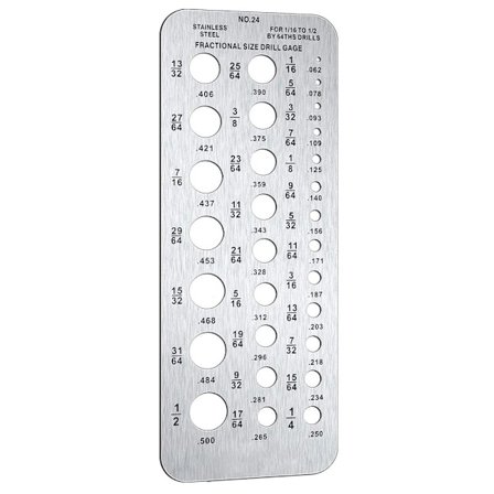 Bormålere Metrisk måler Bolt og tråddiameterindeksmåler