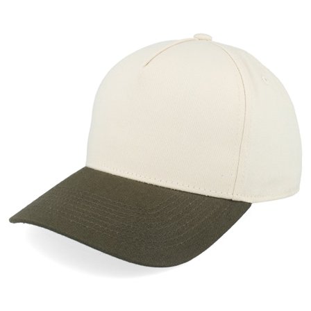 Equip - Beige adjustable Cap - Blank Stone/Olive A-frame Adjustable @ Hatstore