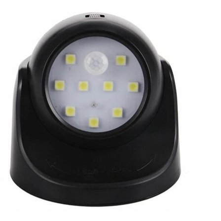 Udendørs væglampe med bevægelsessensor LED udendørs lys trådløs batteridrevet lys 360 graders rotation og tilt