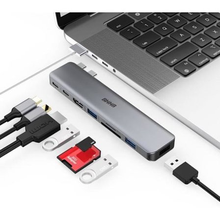 USB C-adapter - BHHB - MacBook Pro Air - 4K HDMI - 100W - 8 portar