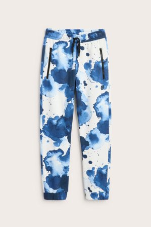 Kappahl | Mönstrade mjukisbyxor Offwhite 122/128 | Offwhite