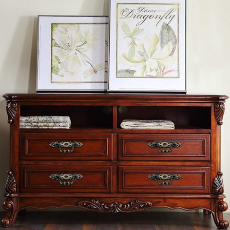 *4 stk Antik skuffhåndtak Sink Bronse skuffhåndtak Bronse møbler*