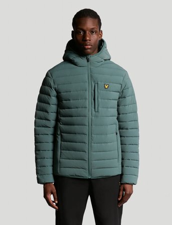 Lyle & Scott Sport Stretch Lightweight Quilted Jacket - Green - XL