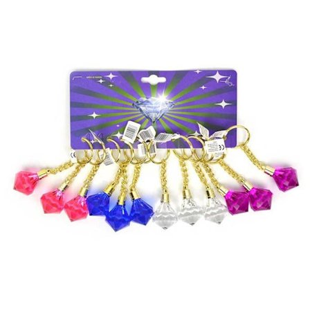 Nyckelring Diamant Blå