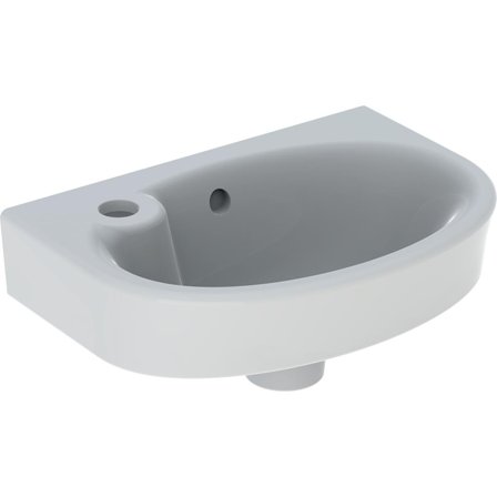 Ifö Vinta Servant asymmetrisk blandehull, hvit Kranhull til venstre, Baderom