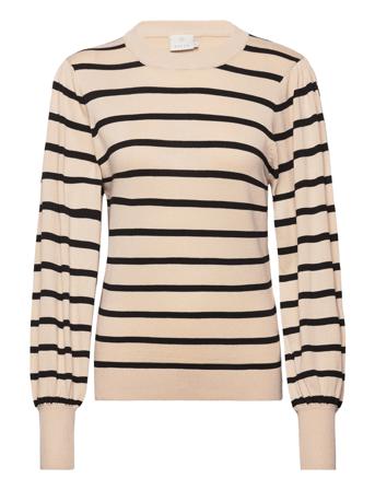 Kamala Knit Pullover Pullover Striktrøje Multi/mønstret Kaffe