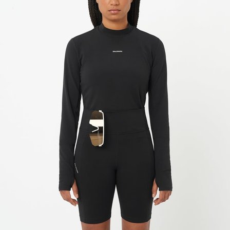 Salomon - Langarmshirt Damen Shakeout Bliss - Deep Black