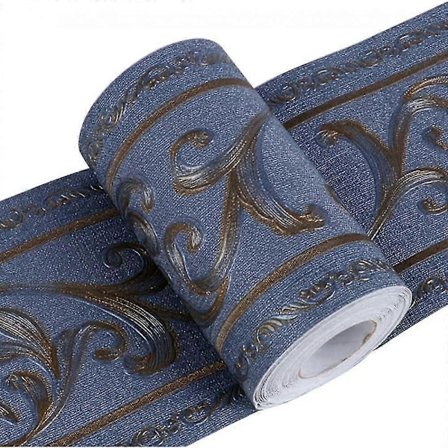 Vandtæt Tapet Kant Mønster Vægdekoration Selvklæbende Køkken Badeværelse Fliser Klistermærke, 10.5cm*5m EIX