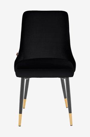 Loft24 - Spisestol IRIS, 2-pakning - Svart - Stoler - Fra Homeroom