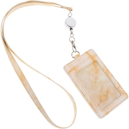 1 Sett Retraherbart Lanyard Listekort Holder Søt Lanyard ID-kort Holder