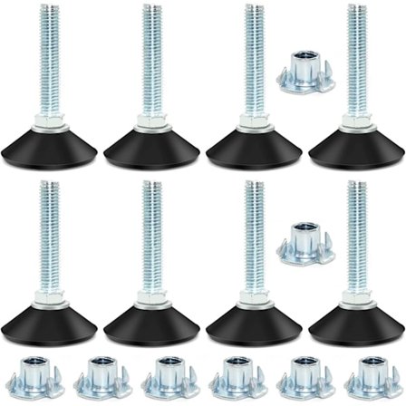 8 sarjaa huonekalujen tasoitustassuja Säädettävä pöydän jalkaruuvi jaloissa M10x 50mm vetomoottorilla Fu