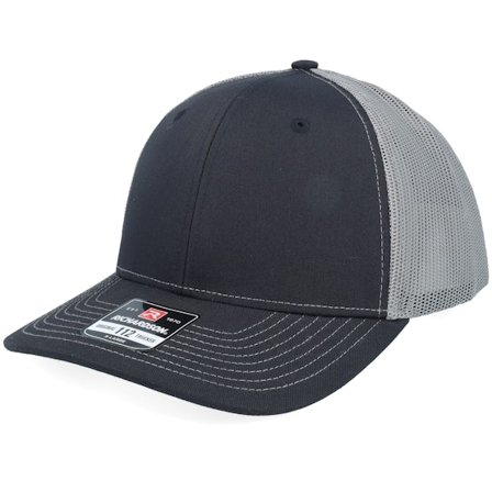 Richardson - Noir trucker Casquette - 112XL Split Black/Charcoal X-Large Trucker @ Hatstore