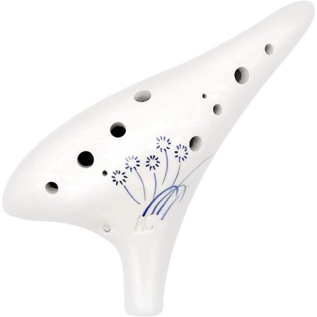 Ocarina 12 Huller Alto C Keramik Ocarina Ocarinas Perfekt Instrument Til Begyndere, Professionelle