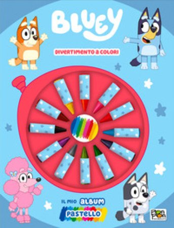 Divertimento a colori. Bluey. Il mio album pastello. Ediz. illustrata. Con pastelli Cristina Panzeri