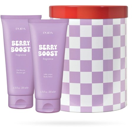 Pupa Happy Box Kit Berry Boost Gel Doccia 200ml + Latte Corpo