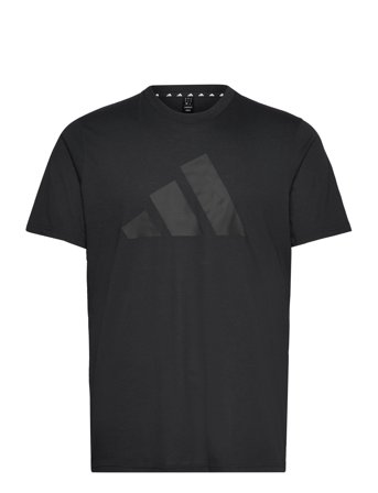 Adidas Train Essentials Feelready Logo Training T-Shirt Sport T-shirts Short-sleeved Black Adidas Performance