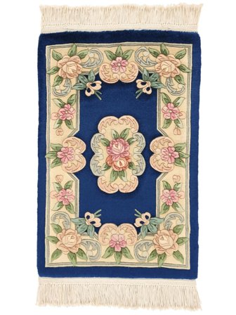 Medalionowy Mały Chińskie 90 Line Dywan 60X90 Wełna