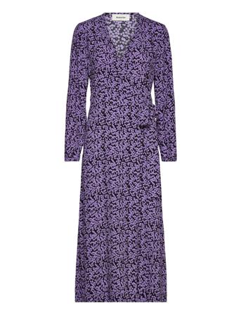 Cheslimd Print Wrap Dress Dresses Wrap Dresses Lilla Modström*Betinget Tilbud