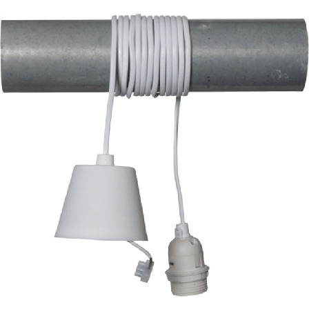 Star trading Takupphäng E27 Belysning Vit 3,5m