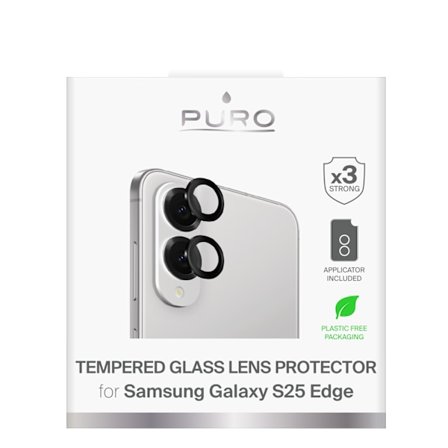 Galaxy S25 Edge tempered glass camera protector