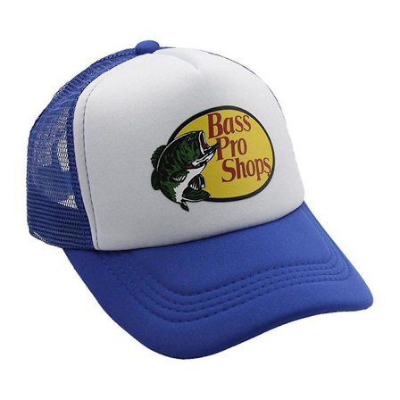 Bass Pro Shop Udendørskasket Truckerkasket med Mesh - Herre og Dame One Size Fits All Snapback-lukning - Perfekt til Jagt & Fiskeri Mørkeblå