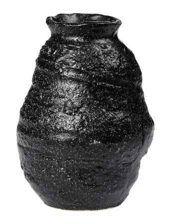 Broste Copenhagen Alma Vase - Black - H16CM