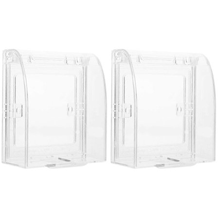 2 kpl Kytkimen suojus Vauvan kestävä Valon pistorasia suoja Lapsen turvallisuus Kytkimen levy Suoja Seinäpistorasia laatikko