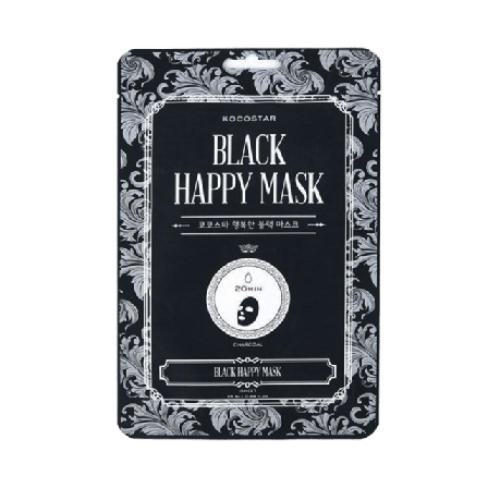 Kocostar Black Happy Mask Ansiktsmask & peeling Dam Svart ONESIZE
