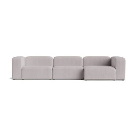 Milo XL chaiselong sofa, højrevendt | 360cm - Lincoln Lysegrå - 360x130x72 - Sofa, chaiselong