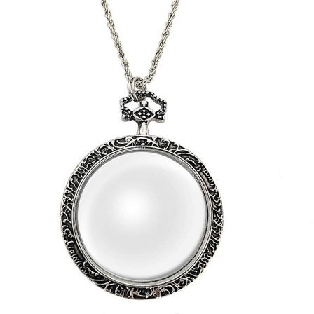 10X Förstoringsglas Halsband Förstorare Halsband Hänge Optisk Förstorare med Kedja Halsband för