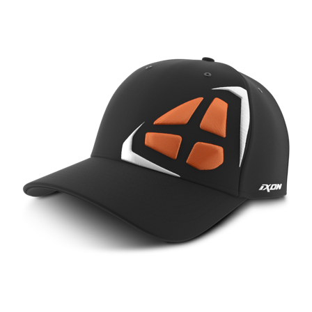 Casquette Ixon Mate Noir/Blanc/Orange Taille unique