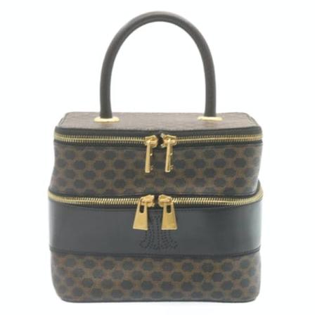 Celine Vintage, Pre-owned Handbag Zwart, Dames, Maat:ONE Size,leather