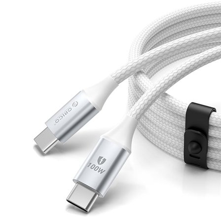 Orico CDX 100W 5A Power Delivery USB-C - USB-C 1m kabel - Hvid