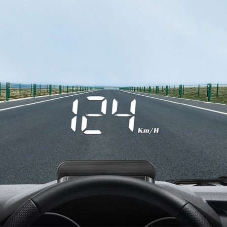 Head Up Display, ACECAR Universell GPS HUD for bil, speedometer med USB-grensesnitt, hastighet, kjøreretning, overhastighet, slett feilkode, for alle 