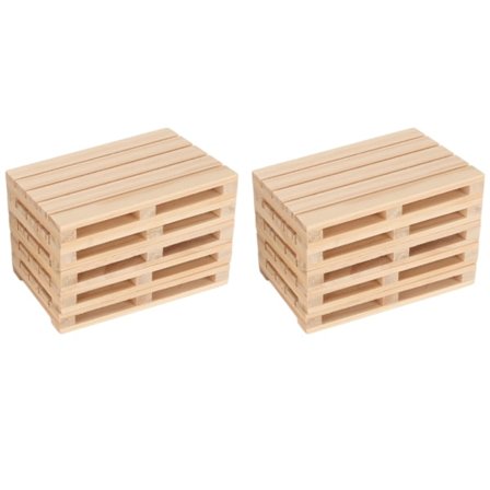 10 kpl suorakaiteen muotoisia puisia alustoja DIY-käsin kiillotettu liukueste ontto puinen alusta kahvipöydälle toimistoon