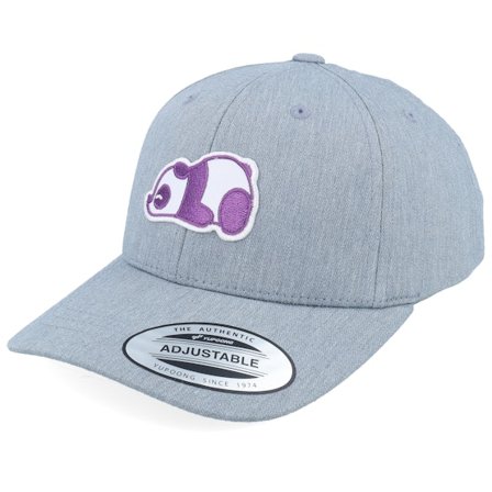 Kiddo Cap - Gris adjustable Gorra - Kids Sleepy Panda Patch Heather Grey Adjustable @ Hatstore
