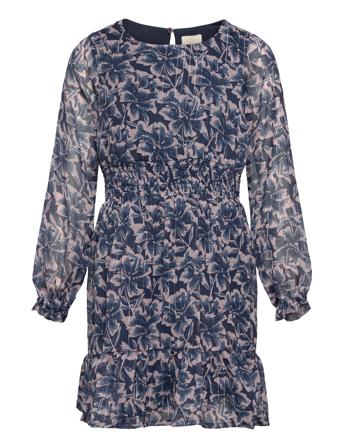 Dress Big Flower Dresses & Skirts Dresses Partydresses Blå Creamie*Betinget Tilbud