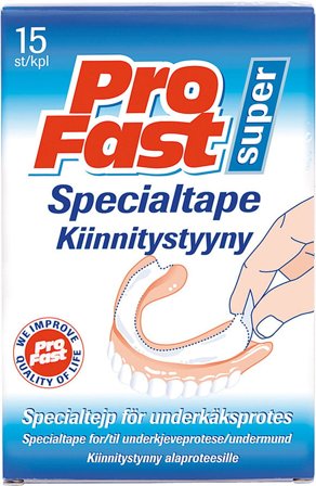 ProFast Specialtape 15 stk, Medicin & Pleje, Mund & Tandpleje, Tandproteseprodukter