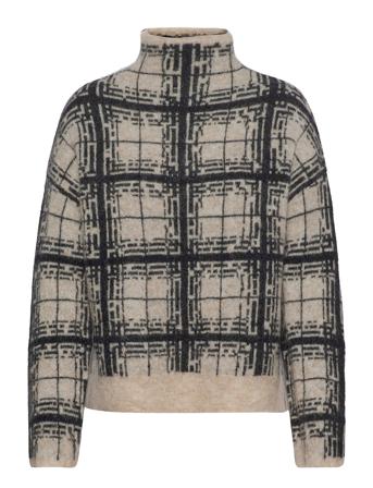 Louisa Knit T-Neck Beige Second Female