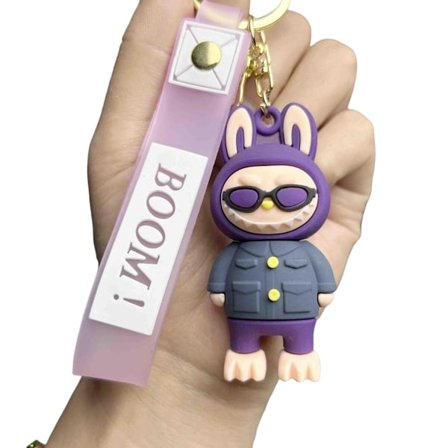 Monster Søt Nøkkelring med Figur – Et Sjarmerende Daglig Tilbehør som Kombinerer Lekent Kanindesign med Herlig Dekorativ Barnegave