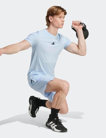 adidas Performance D4T Tee - Blue - XXL