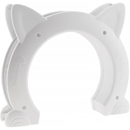 Valkoinen kissanluukku sisäänrakennettu sisäovi, ABS-kissanläppä sisäkissa