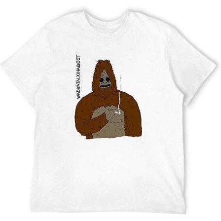 Sassy The Sasquatch Smoke Big LEZ Show Vintage T-paita Valkoinen
