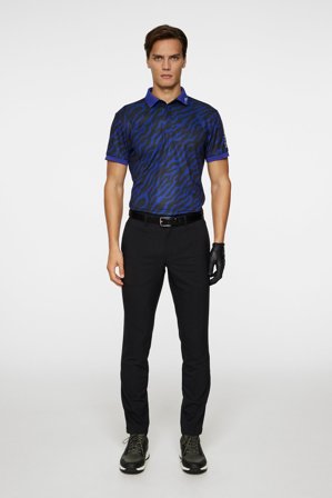 J.Lindeberg - Golf - Tour Tech Print Polo - Blue - Man - M