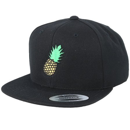 Iconic - Negro Gorra - Pineapple Black Snapback @ Hatstore