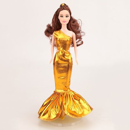 Mote dukkeklær rosa dukkekjole tilbehør for 30 dukker 6 stk