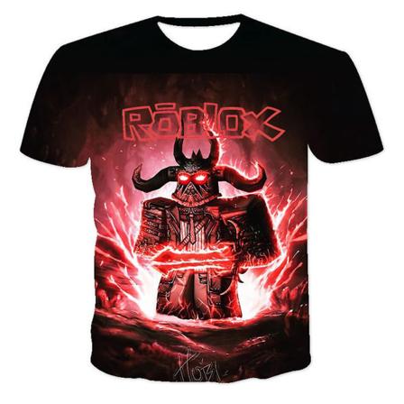 Roblox Theme Kesä T-paita 3D Printed Lyhythihainen T-paita Lasten Mukavat Anime Vaatteet 6-7 Years