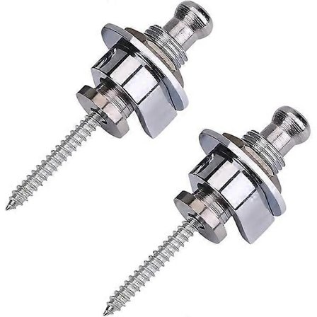 Bandlås Gitarrbandlås Metall 2st Metall Gitarr Halkskyddsbandlås Ersättningsdel för Elgitarr