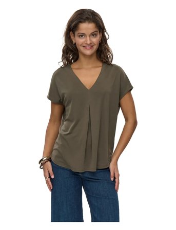 Nümph Nutilia Ss Blouse - Khaki green - S