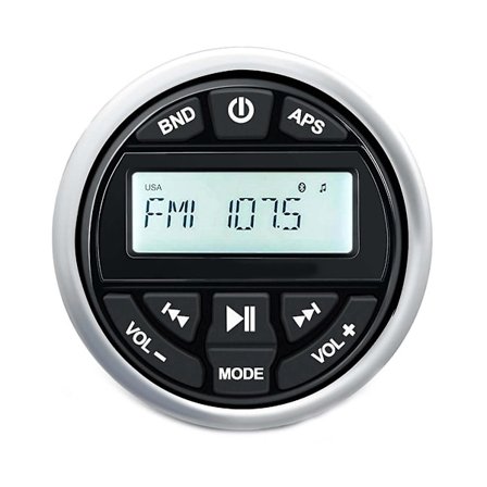 Vattentät Bluetooth marin digital stereomottagare med mp3-spelare Am Fm Radio USB för streaming M